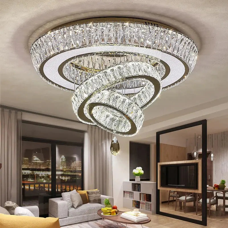 Modern Crystal Luxury Ceiling Light — alternate product view 2