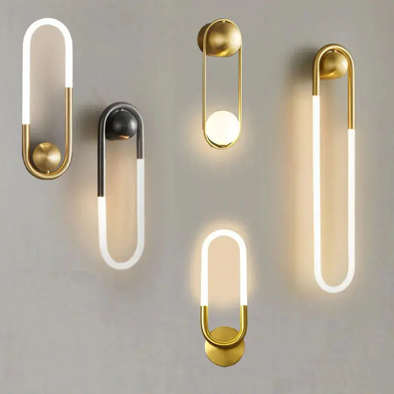 Minimalist U-shaped Wall Lamp — alternate product view 1