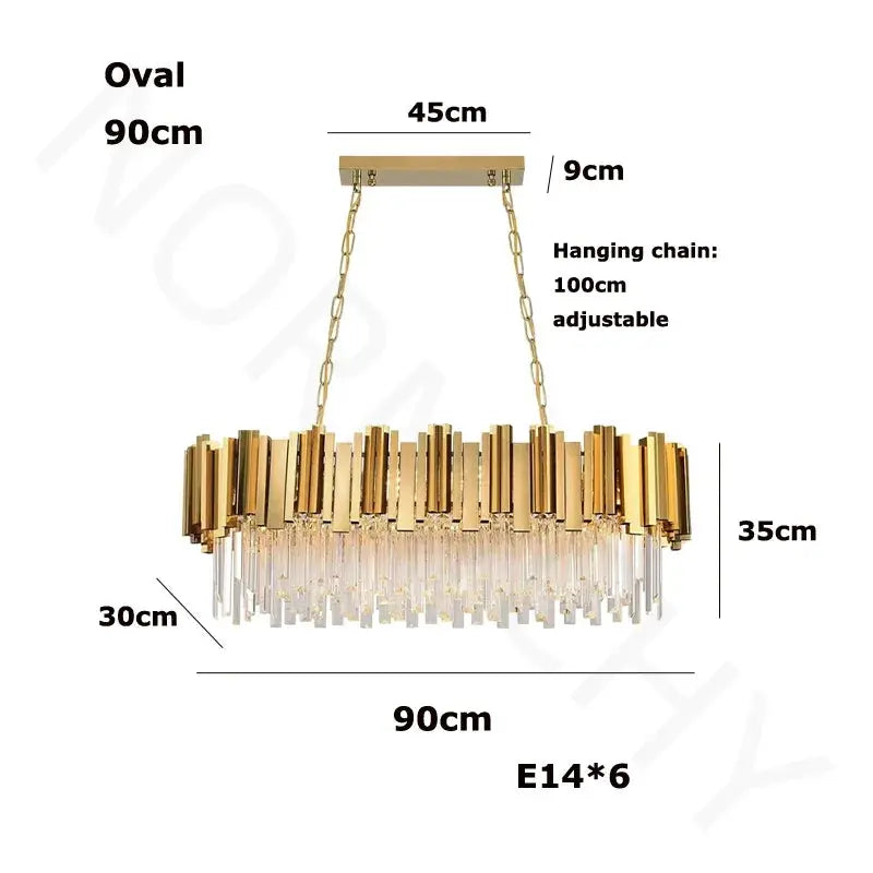 Lustre Suspension Staircase Luxury Chandelier — alternate product view 8