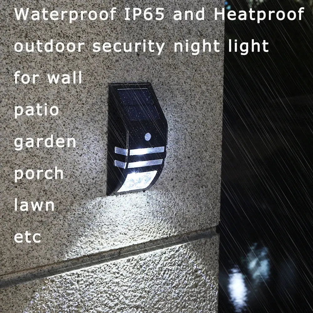 Motion Sensor Waterproof Solar Power Outdoor LED Wall Lamp — alternate product view 4