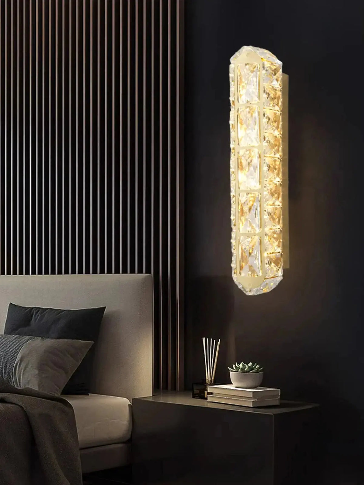 Double Row Crystal Wall Light — alternate product view 5