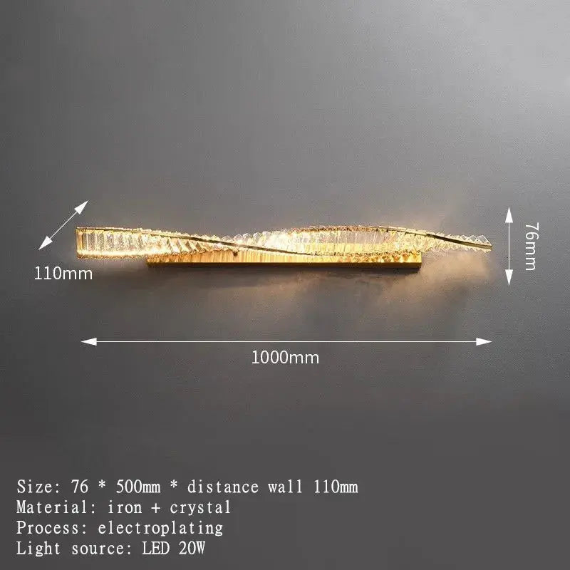Modern Luxury Crystal Wall Lights — alternate product view 6