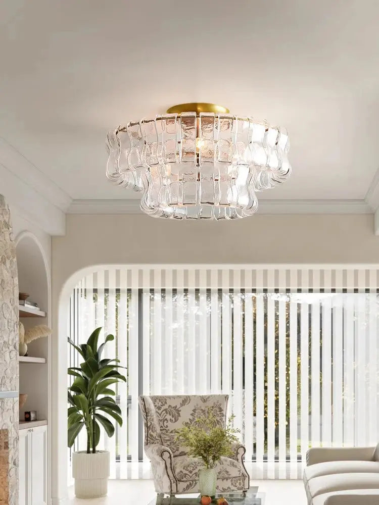 2026 Luxury Ceiling Modern Glass Chandelier — alternate product view 1