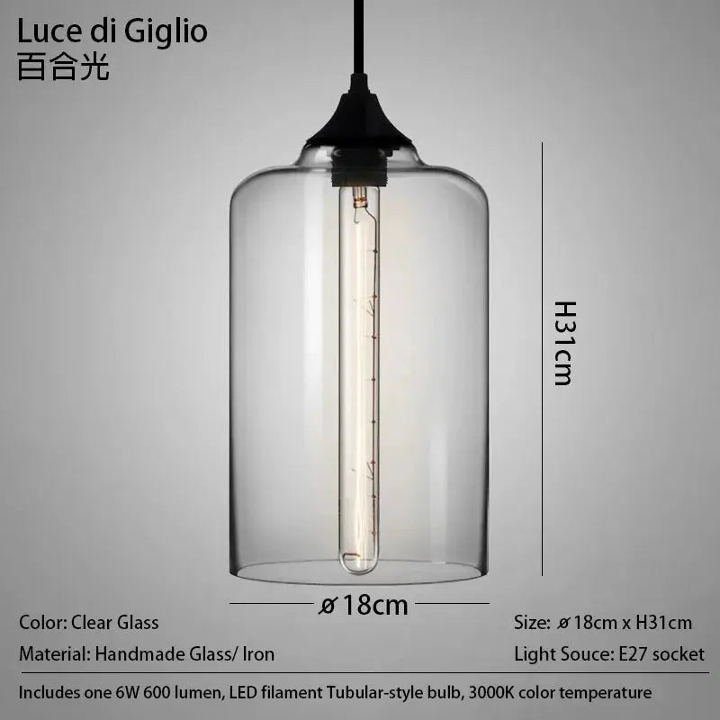 Clear Glass Pendant Light — alternate product view 10