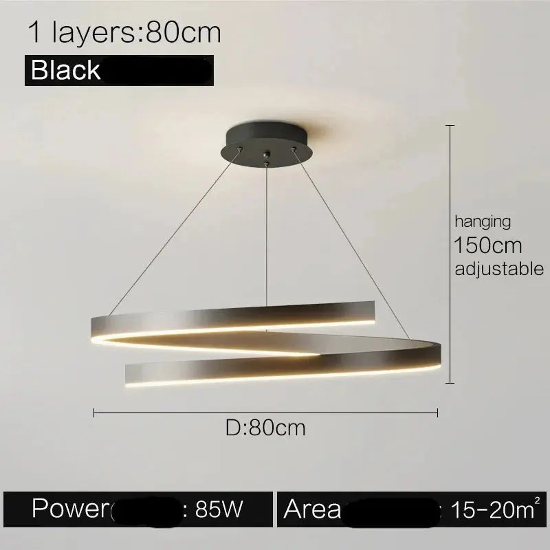 New Minimalist Living Room Modern Pendant Lamp — alternate product view 8