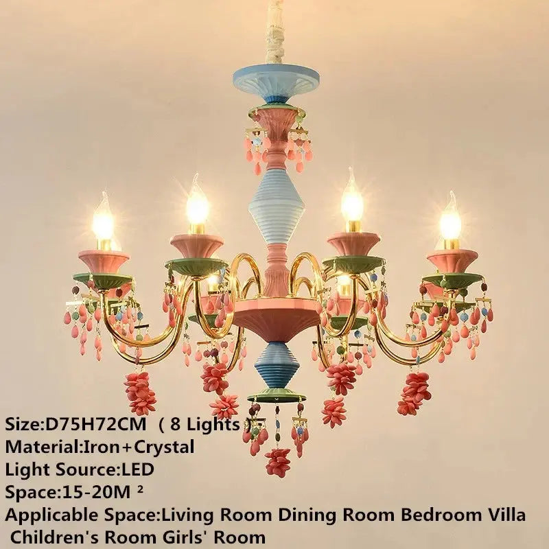 Coloured Children's Room Modern Chandelier — alternate product view 6