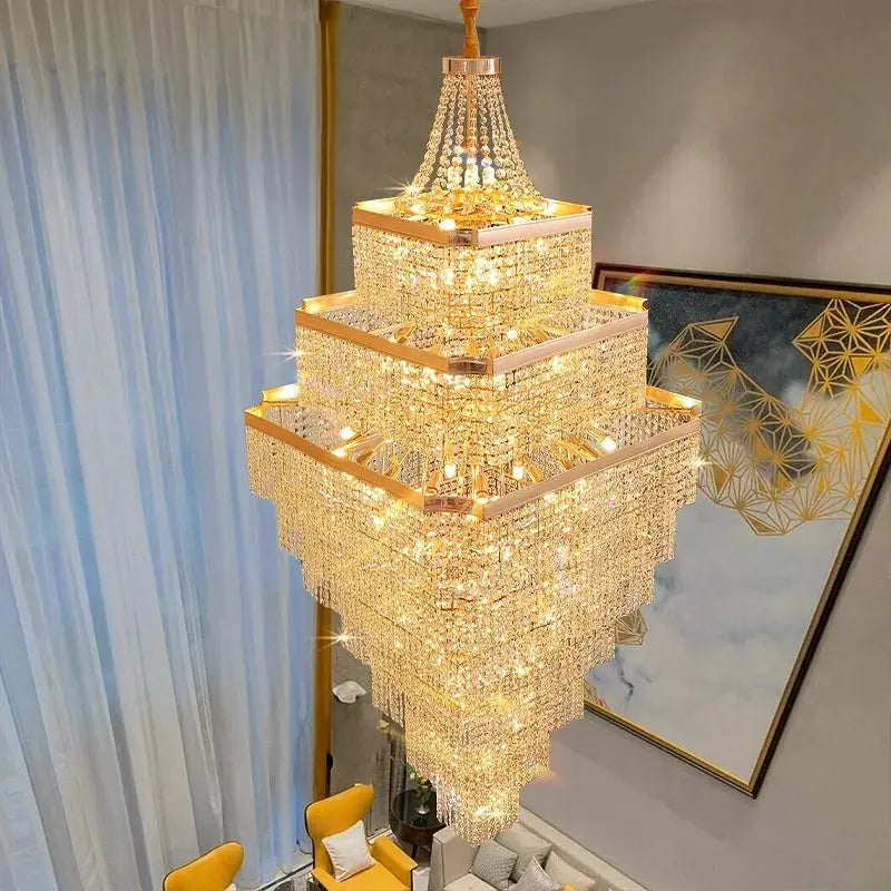 Rose Gold Stair Chandelier Luxury Chandelier — alternate product view 3