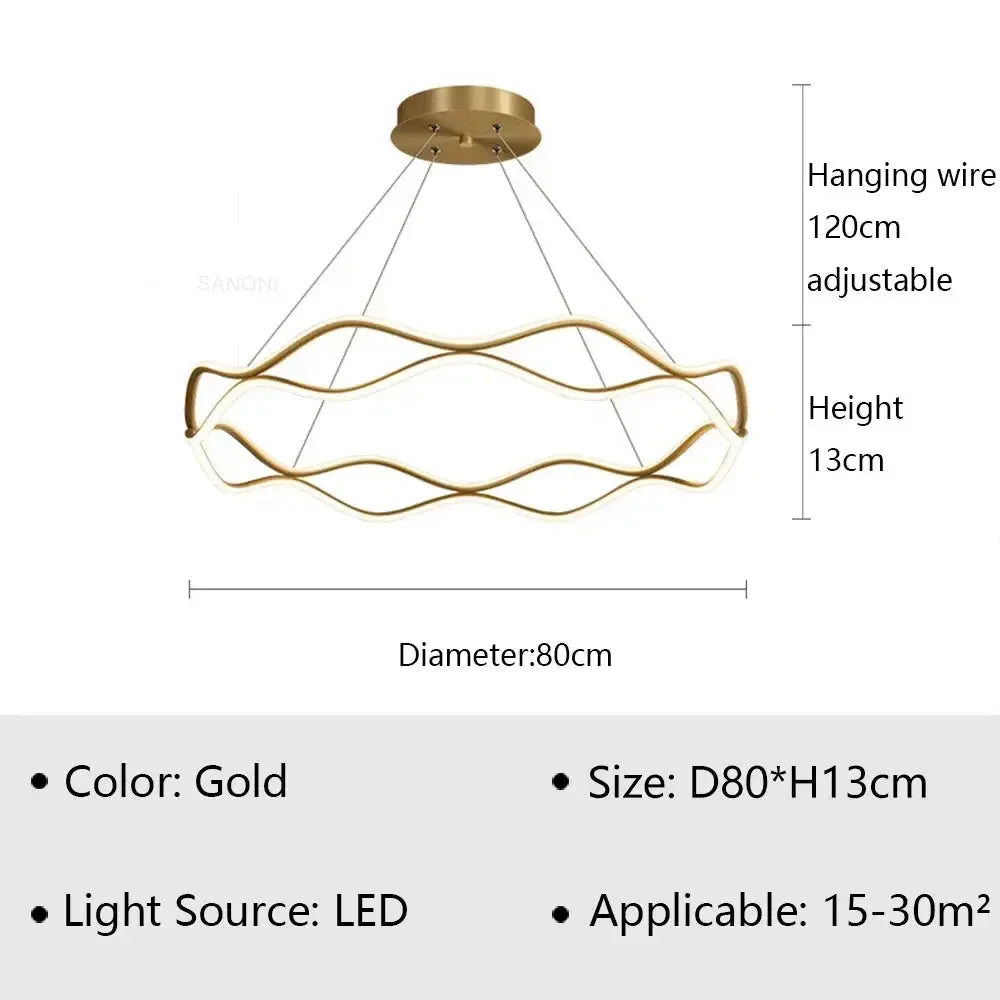 Luxury Ring Hanging Lamp — alternate product view 16