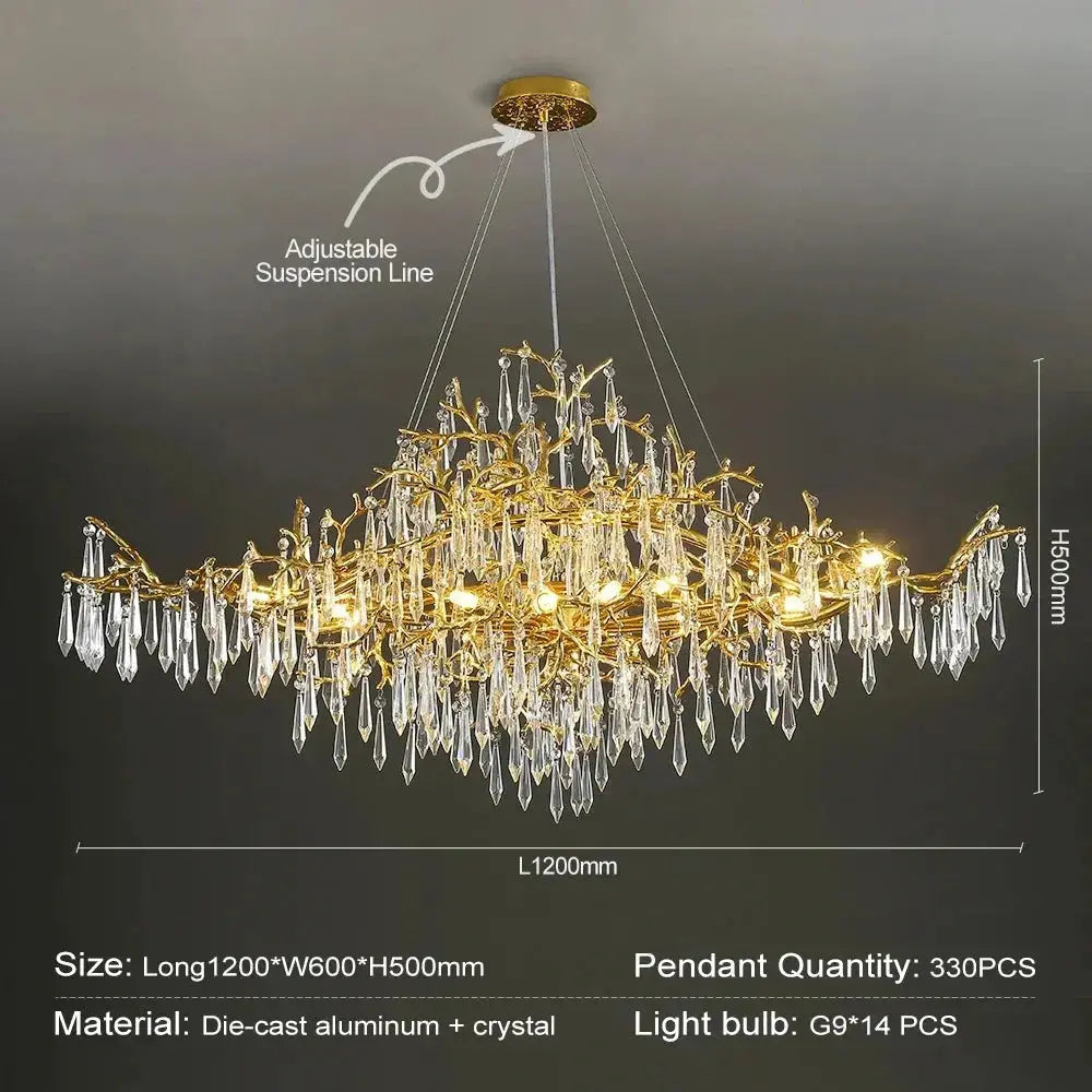Luxury Modern Raindrop Chandeliers — alternate product view 13