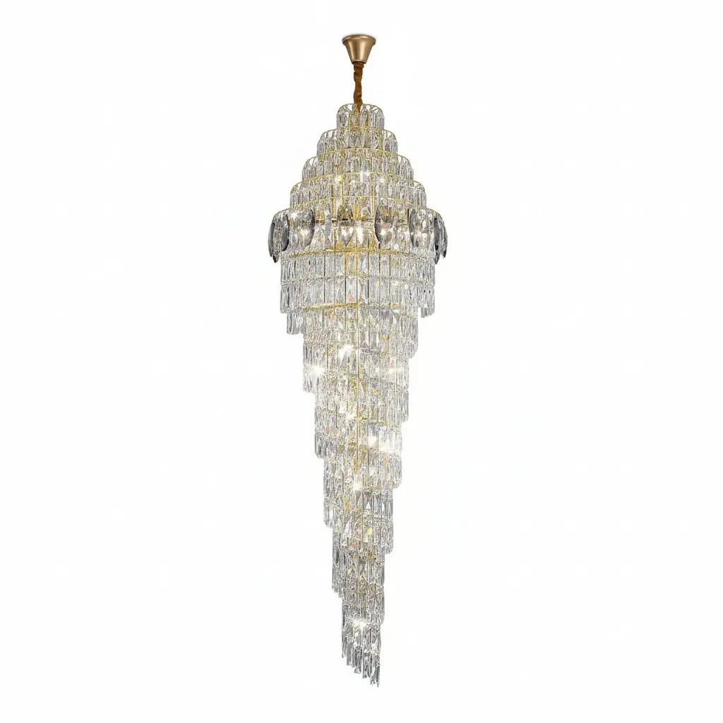 Luxury High Ceiling Long Chandelier — alternate product view 1