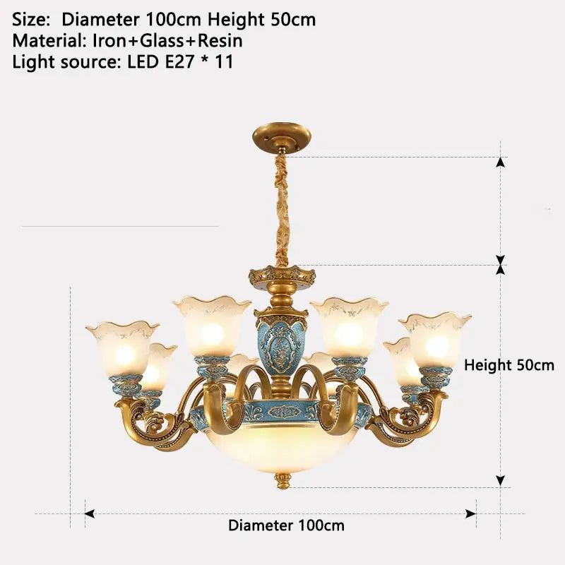 European Chandelier Mid Century Modern Lighting — alternate product view 10