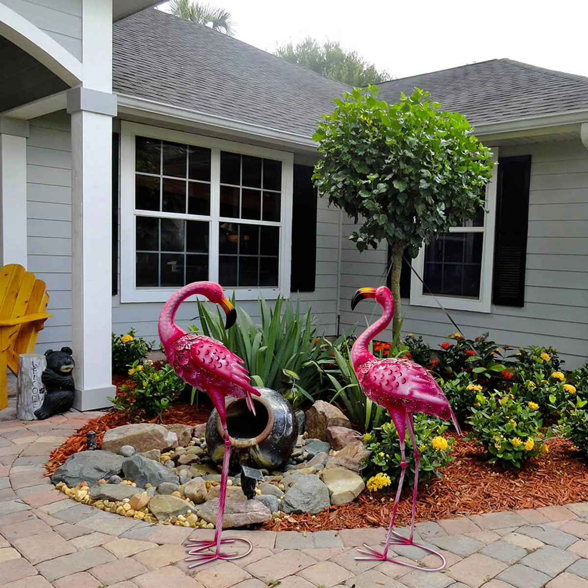 Garden Pink Flamingo Statue — alternate product view 1