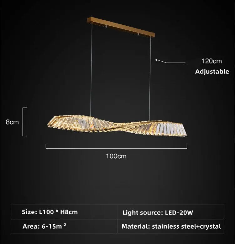 One Spiral Luxury Chandelier — alternate product view 9