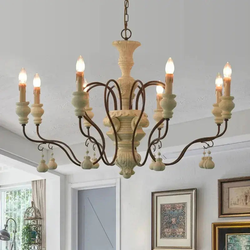 Classic Franch Wood Chandelier — product view