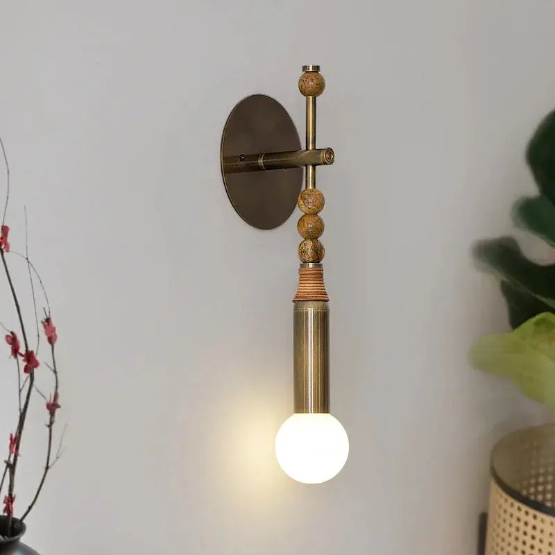 Valenne Antique Brass Wall Light — alternate product view 2