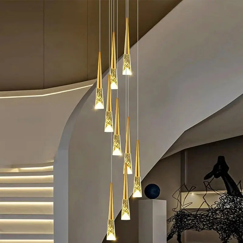 Modern Dome Decoration Stair Pendant Lamp — alternate product view 2
