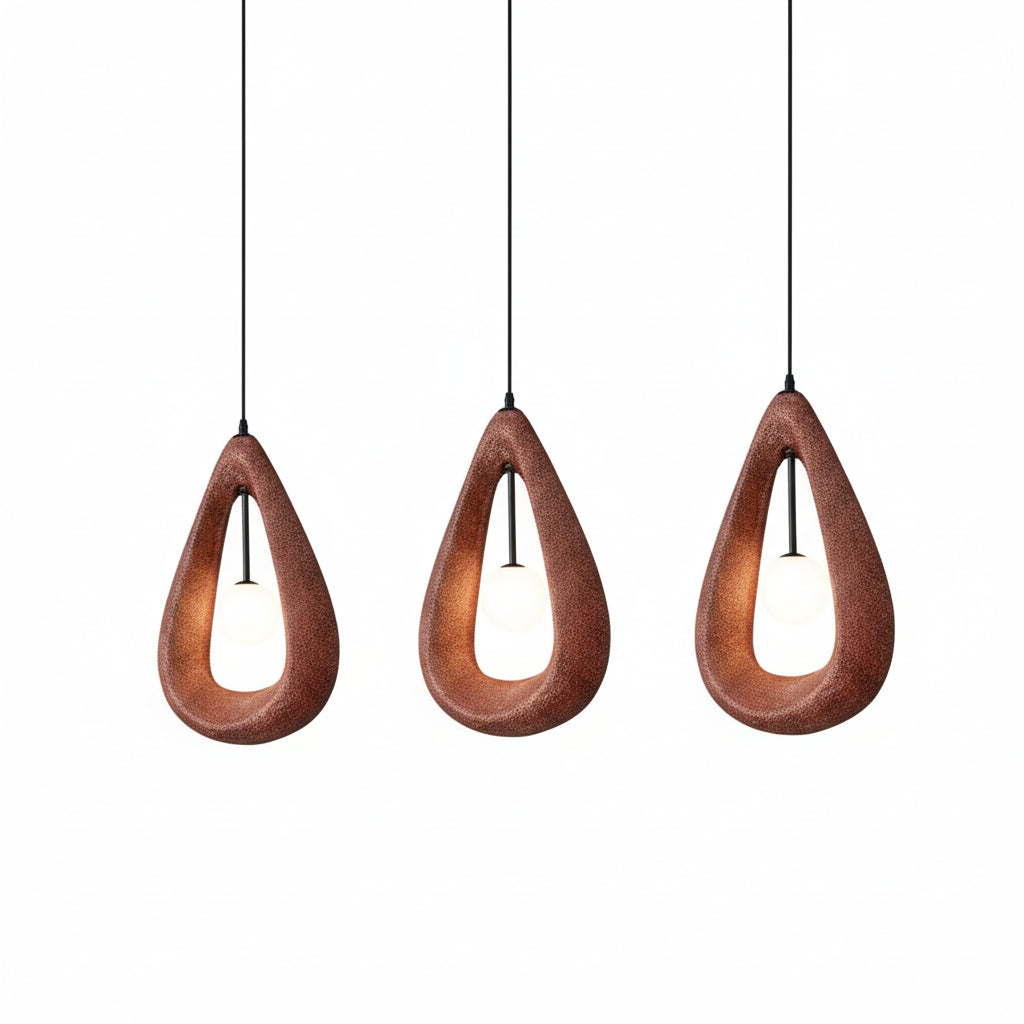 Long Wabi Sabi Dining Room Unique LED Lights — product view