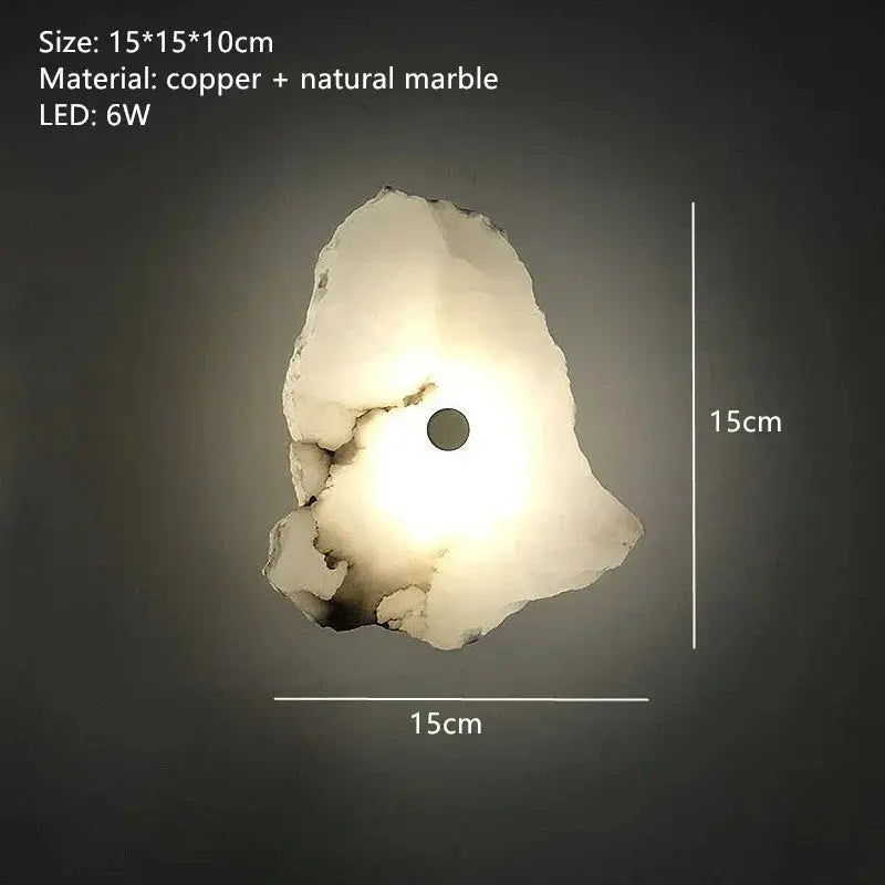 Round Ceiling Marble Wall Lights — alternate product view 7