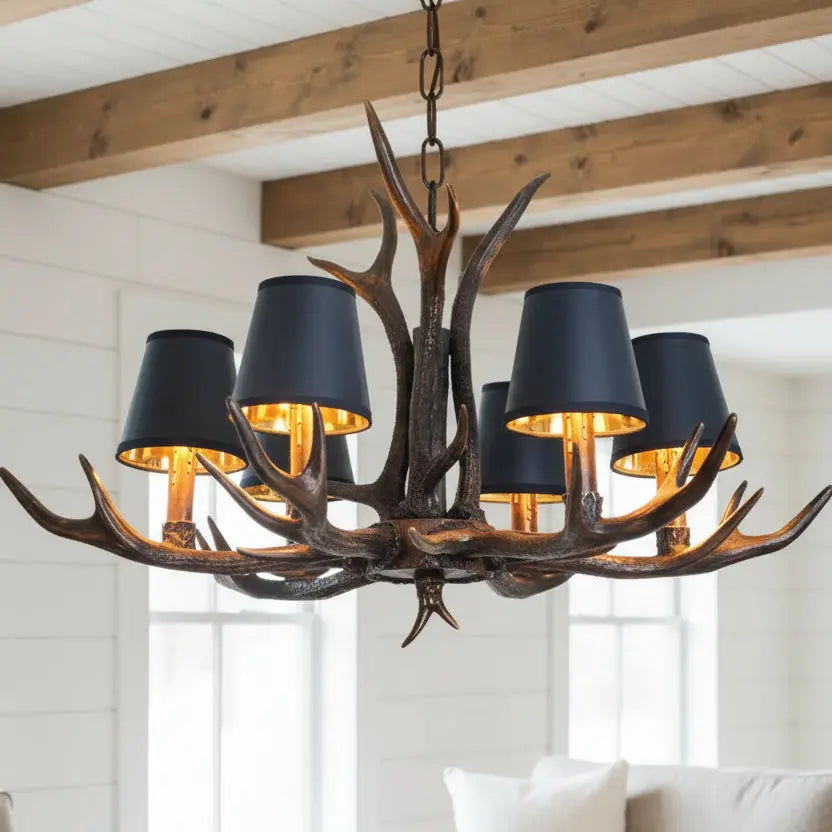 Retro Antler Chandelier — product view