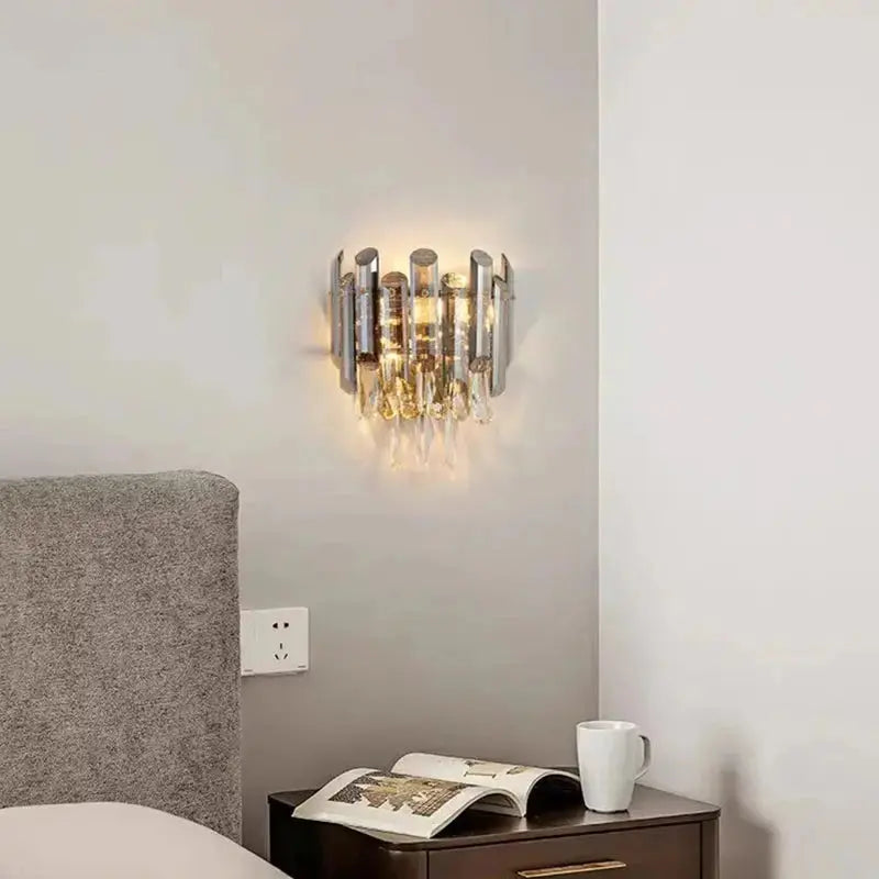 Modern Luxury Crystal Wall Sconces — alternate product view 1
