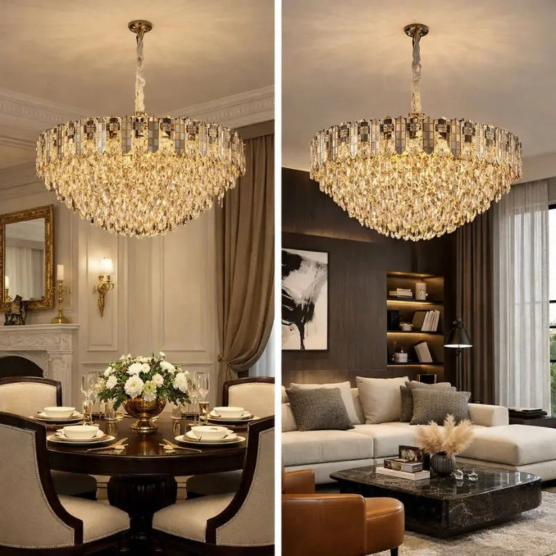 Nordic Bedroom Crystal Chandelier — alternate product view 3