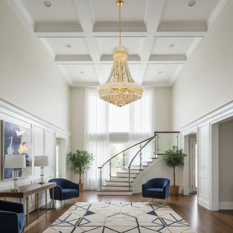 French Empire Gold Crystal Chandelier — alternate product view 2