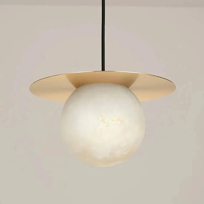 Nordic Style Alabaster Pendant Light — alternate product view 1