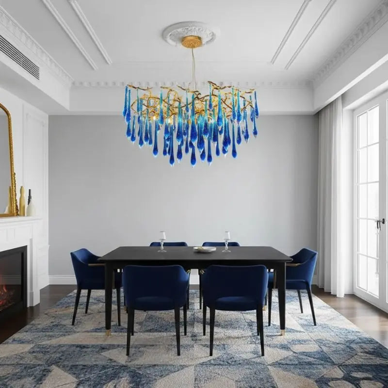 Luxury Royal Blue Crystal Lighting — product view