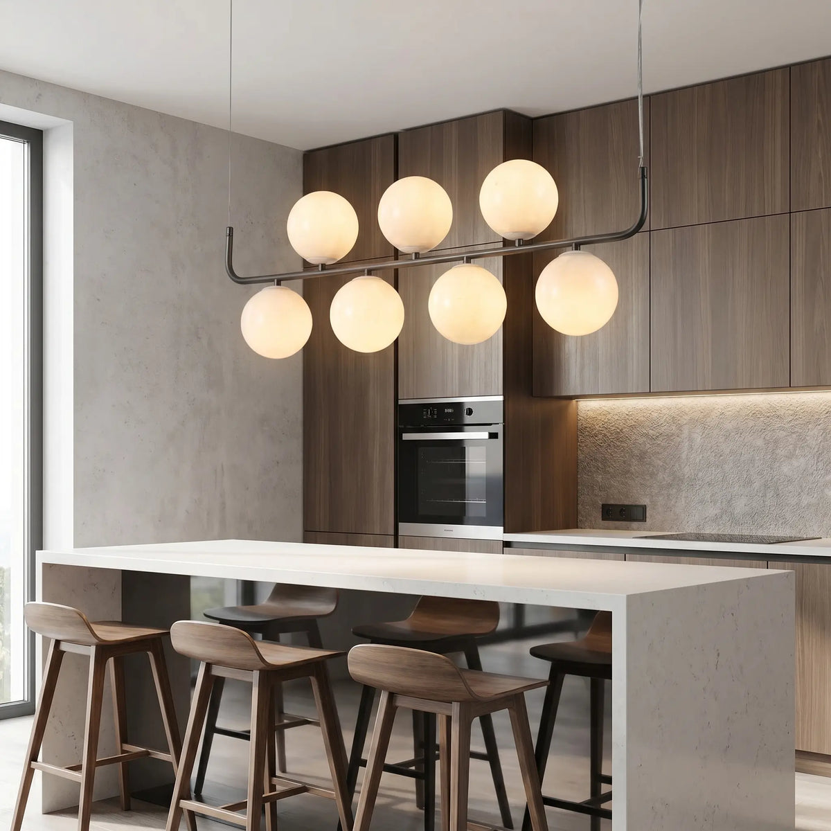Adjustable Alabaster Lamp — shown in an interior setting 5