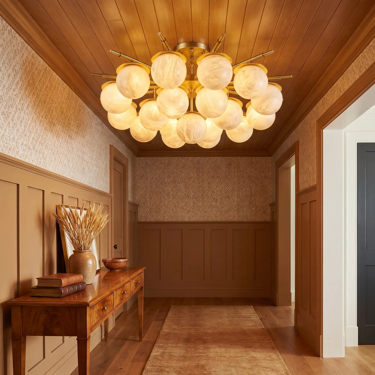Alabaster Ceiling Lamp — shown in an interior setting 2