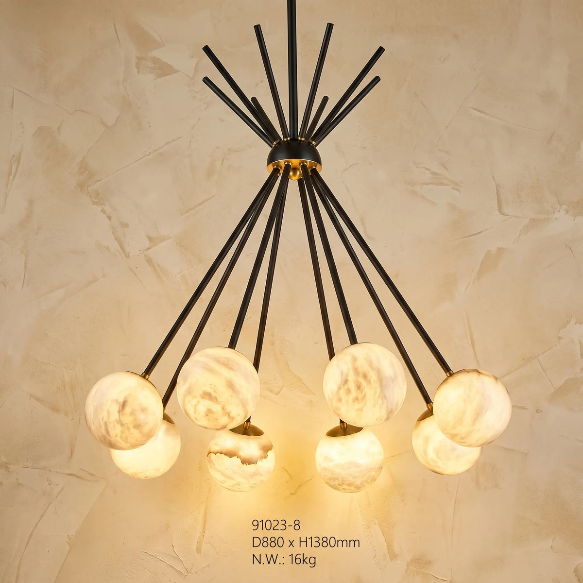 Monica Alabaster Pendant Light — product view