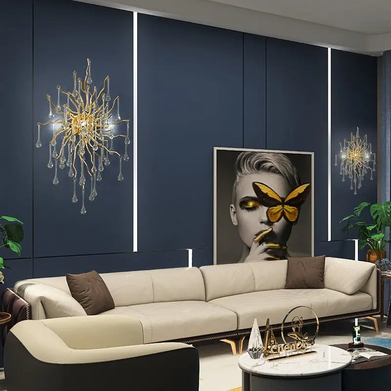 Tree Branch Luxury Crystal Wall Lamp — alternate product view 2
