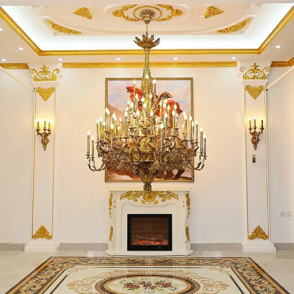 French Copper Luxury Chandelier — alternate product view 4