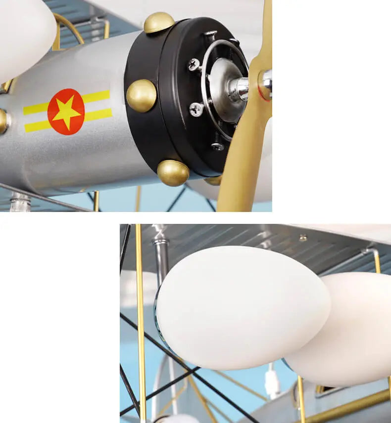 Kids Bedroom Airplane Chandelier — alternate product view 10