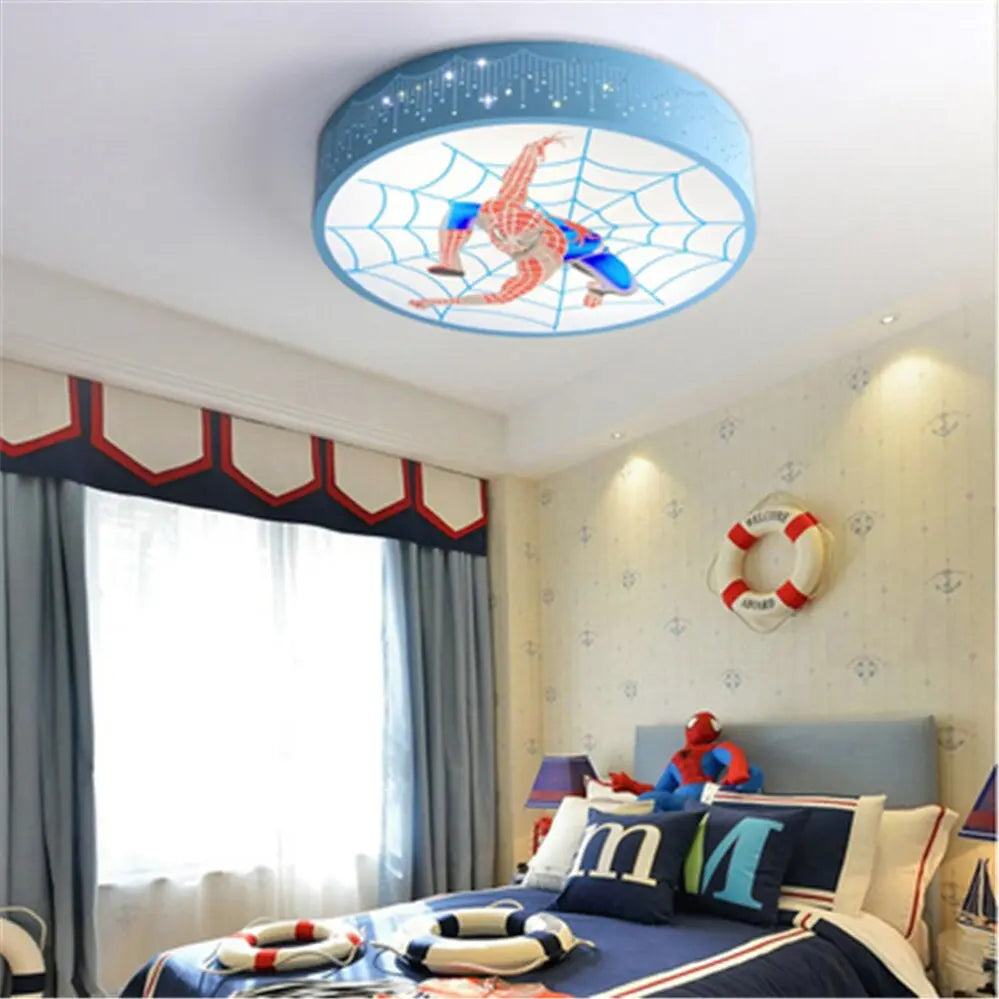 Children Spider Man Hero Led Ceiling Chandelier — alternate product view 5