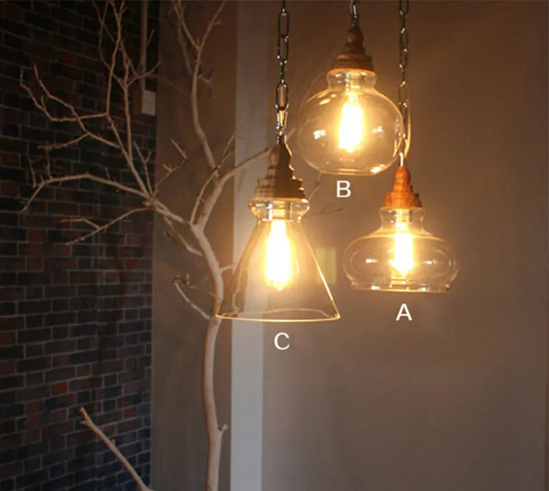 Creative Wood Single Head Pendant Lamp — alternate product view 10