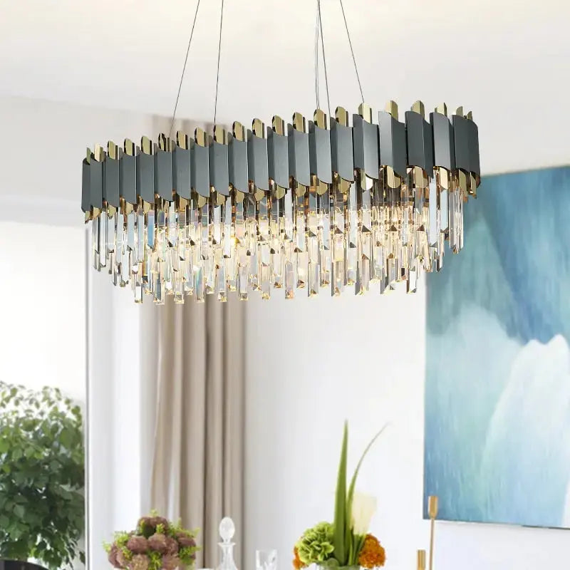 New Modern Crystal Luxury Pendant Chandelier — alternate product view 3