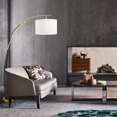 Art Designer Study Curved Floor Lamp — alternate product view 1