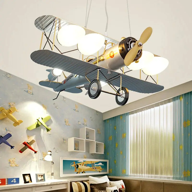 Kids Bedroom Airplane Chandelier — alternate product view 6