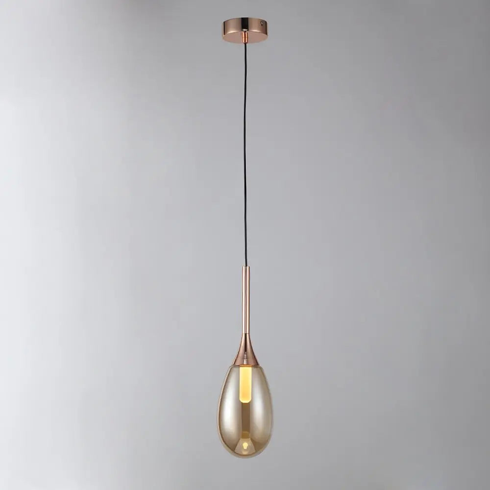 Modern Gold Glass Ball Light — alternate product view 2