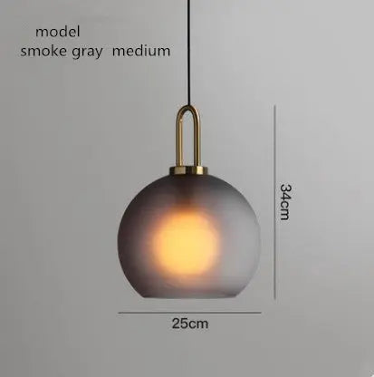 Glass Ball Modern Single Pendant Lights — alternate product view 6