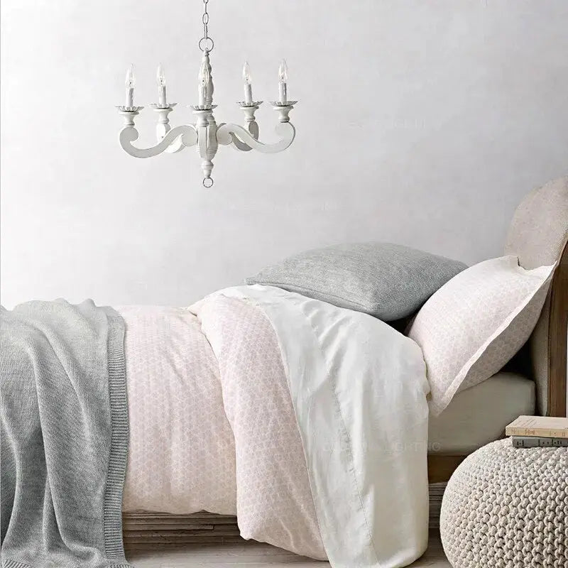 White Wood Chandeliers — alternate product view 4