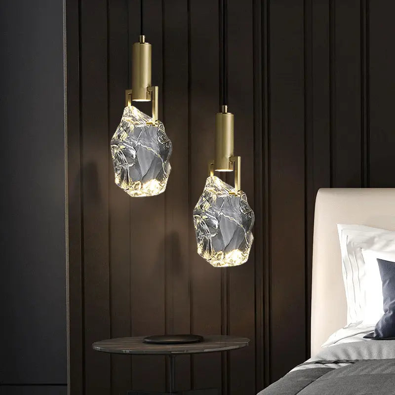 Led Crystal Iceberg Pendant Lights — alternate product view 1