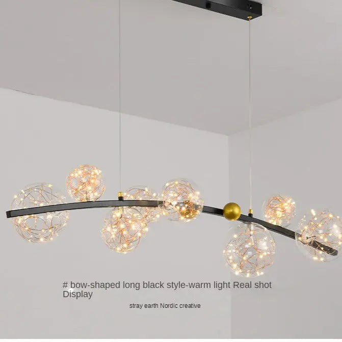 Nordic Glass Ball Led Modern Pendant Chandelier — alternate product view 12