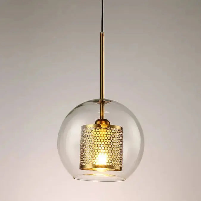 Glass Pendant Golden 001 — alternate product view 2