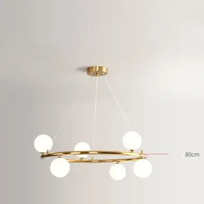 Post Modern Glass Circle Chandelier — alternate product view 3