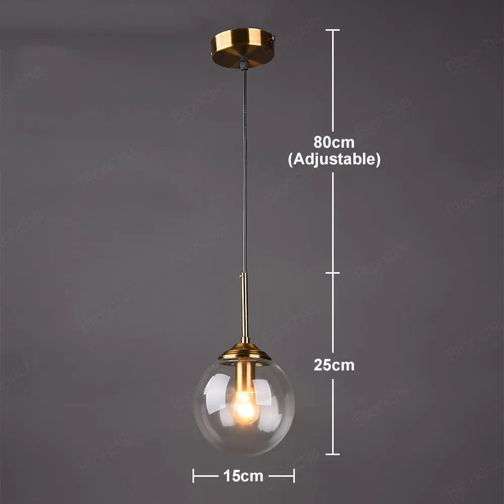 Modern Ball Pendant Light — alternate product view 4