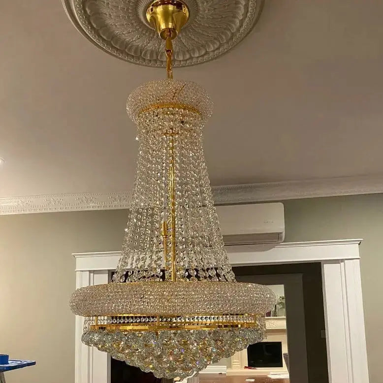 French Empire Gold Crystal Chandelier — alternate product view 5