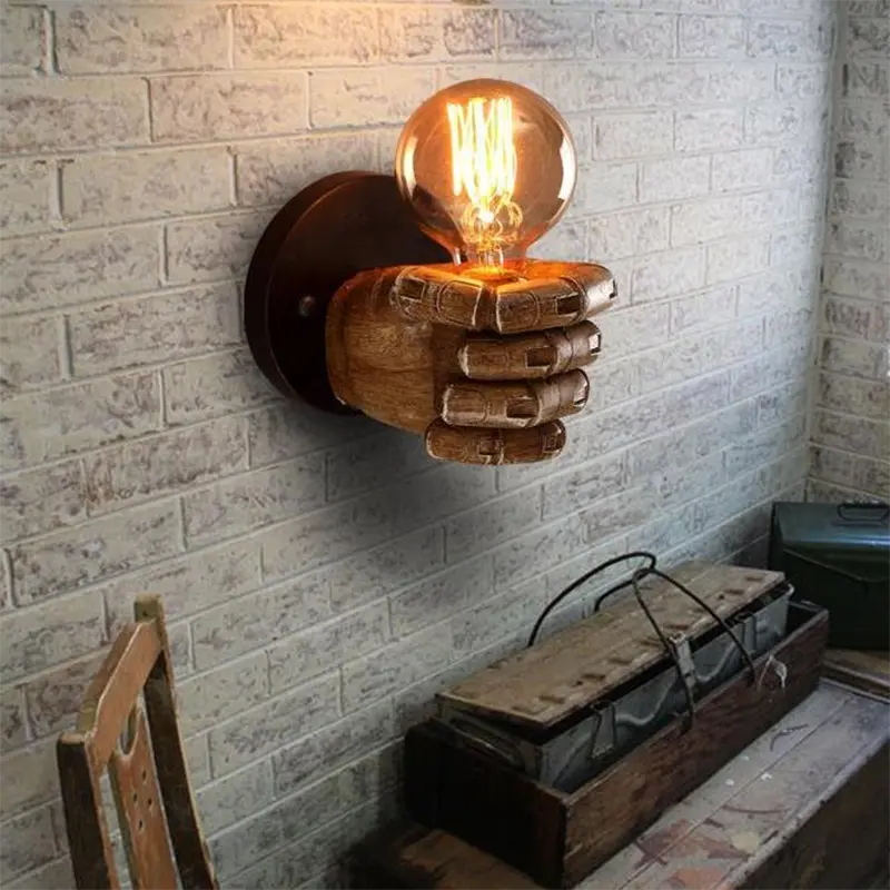 Hand Shaped One Wall Light Lamp — alternate product view 2