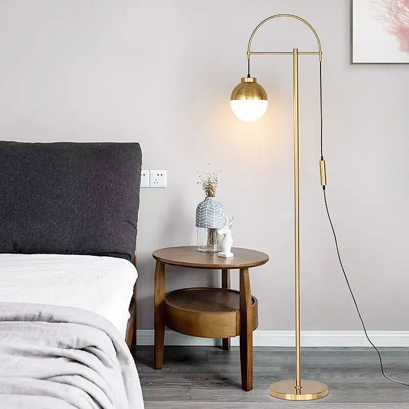 Nordic Modern Gold Lamp Floor Lamp — alternate product view 1